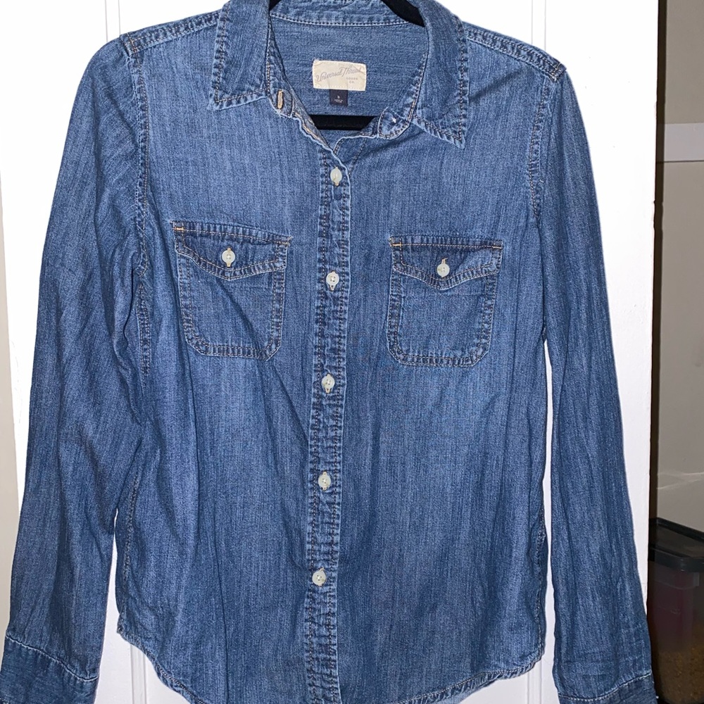 Classic denim button down